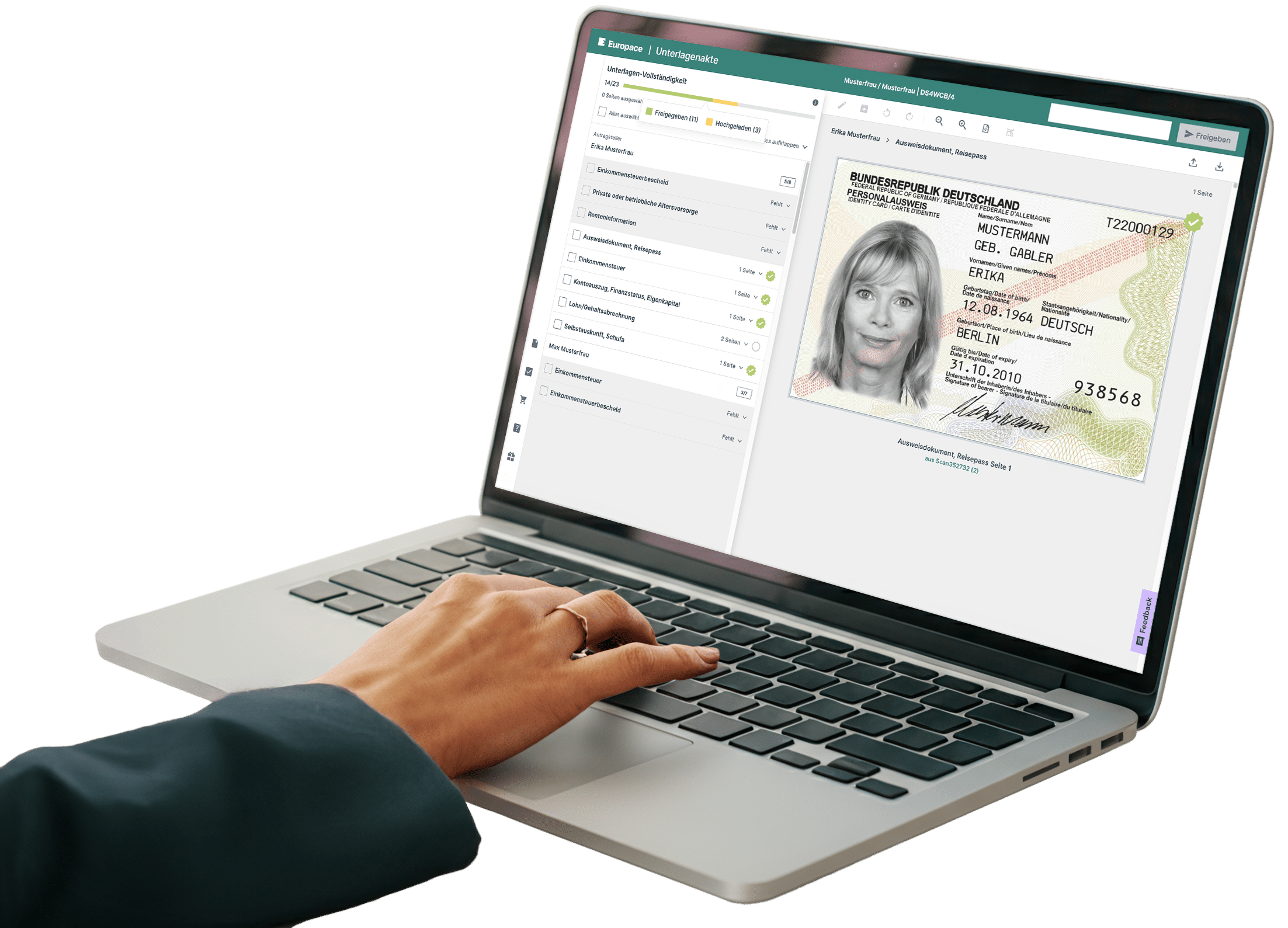 Europace Unterlagenakte